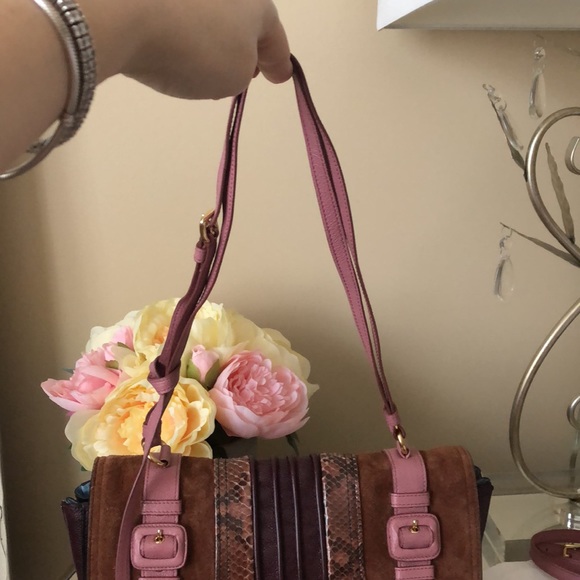 Rare PRADA Etiquette Patchwork Python Shoulder Bag - Picture 4 of 16